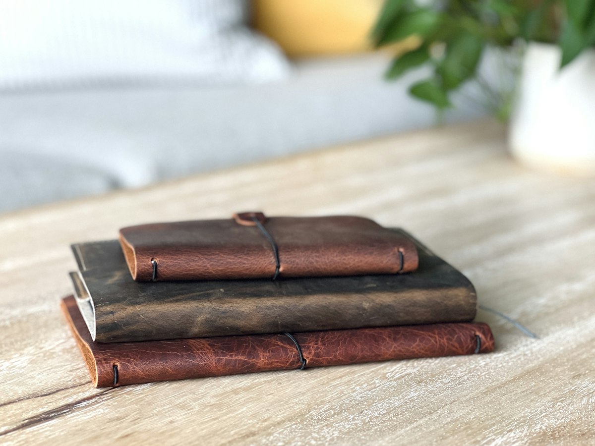 Leather-Bound A5 Notebook